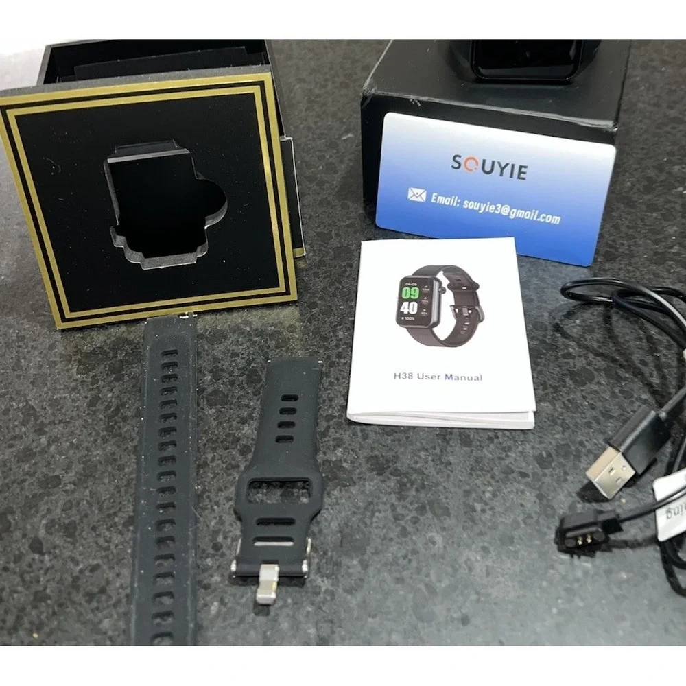(13)Sougie Smart Watch H38 Black Open Box New Compatible Android & Apple Openbox